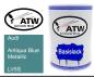 Preview: Audi, Antiqua Blue Metallic, LV5S: 500ml Lackdose, von ATW Autoteile West.